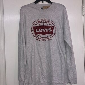 NWT Men’s Levi’s Long Sleeve Oatmeal Heather Tee